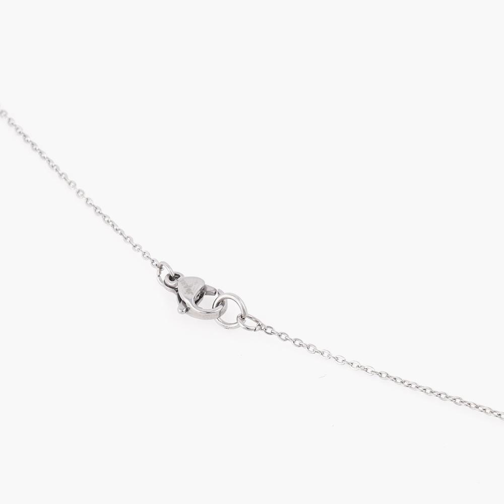 Jbans Classic Soft Line Flower Pendant Chain Necklace (C2501-An842_Sv)