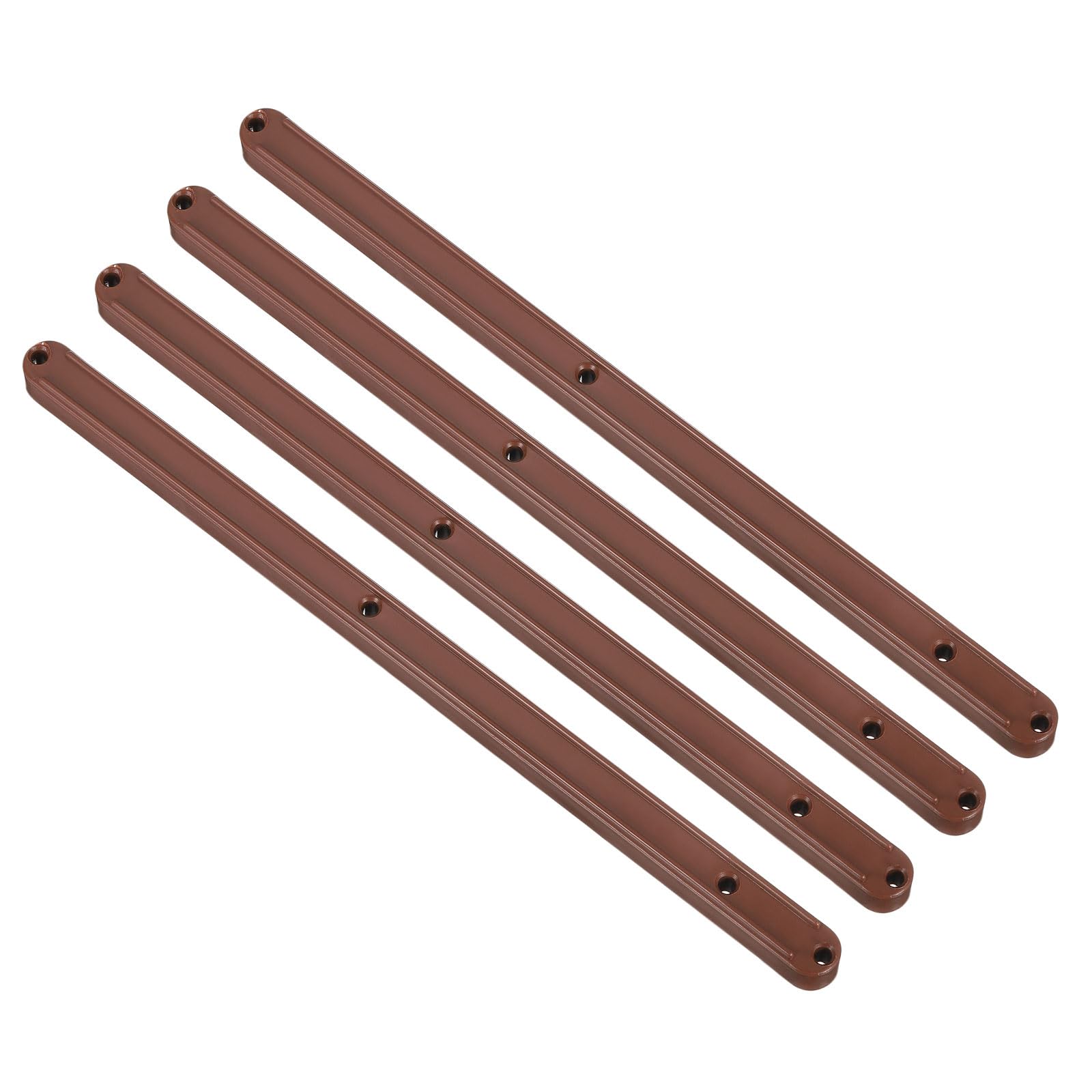 

Пластиковая направляющая для ящика uxcell, боковое крепление, направляющая с пазами для ящика шкафа, тумбочки, гардероба, комода 300 мм, коричневая, 4 шт. коричневый