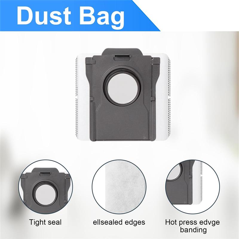 

A65T-For Dreame X30 Ultra / L10s Pro Ultra Main Side Brush HEPA Filter Mop Pads Dust Bags Replacement Accessories