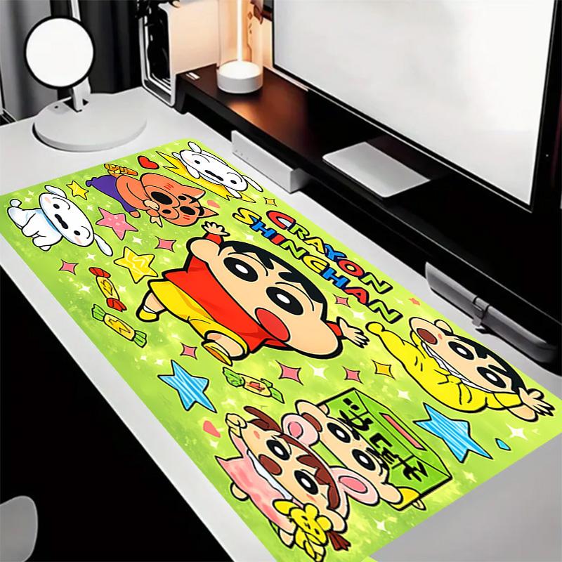 Crayon Shin-chan Theme Premium Non-slip Mouse Pad with Stitched Edges,Durable Rubber Material,for Desktop & Gaming Great Gifts