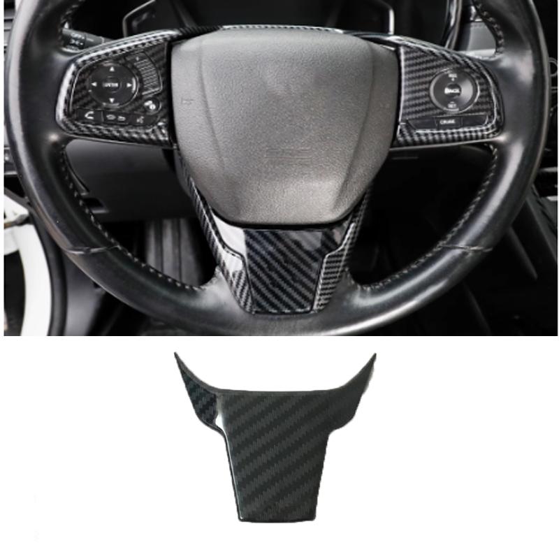 For Honda CRV CR-V C-RV 2017- ABS Carbonfiber Armrest  Window Swtich Cover Gear Shift Panle Air Outlet Steering Wheel Cover