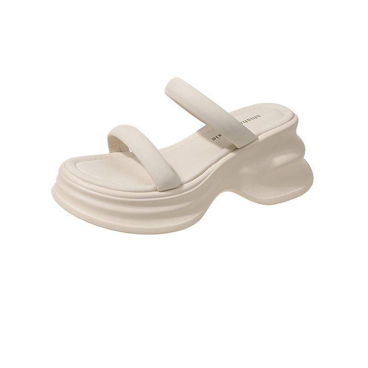 [Armano] Plateau-High Heels, coole Pantoletten, Sommer-Neuheiten 2025, modische Oberbekleidung, kleine Personen mit Sandalen