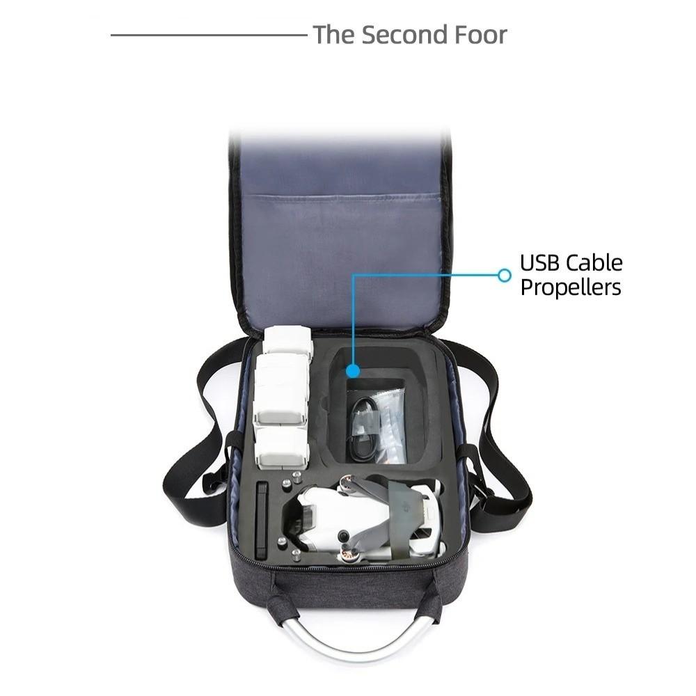 DJI Mini 4 Pro Compact Single Shoulder Bag Handheld Lightweight Storage Bag Handbag Large Capacity Carrying Case