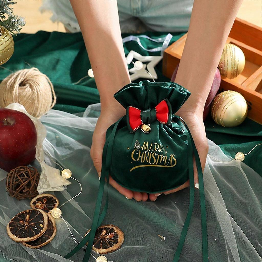 Velvet Drawstring Bags Christmas Gift Bag Jewelry Pouches for Wedding Favors