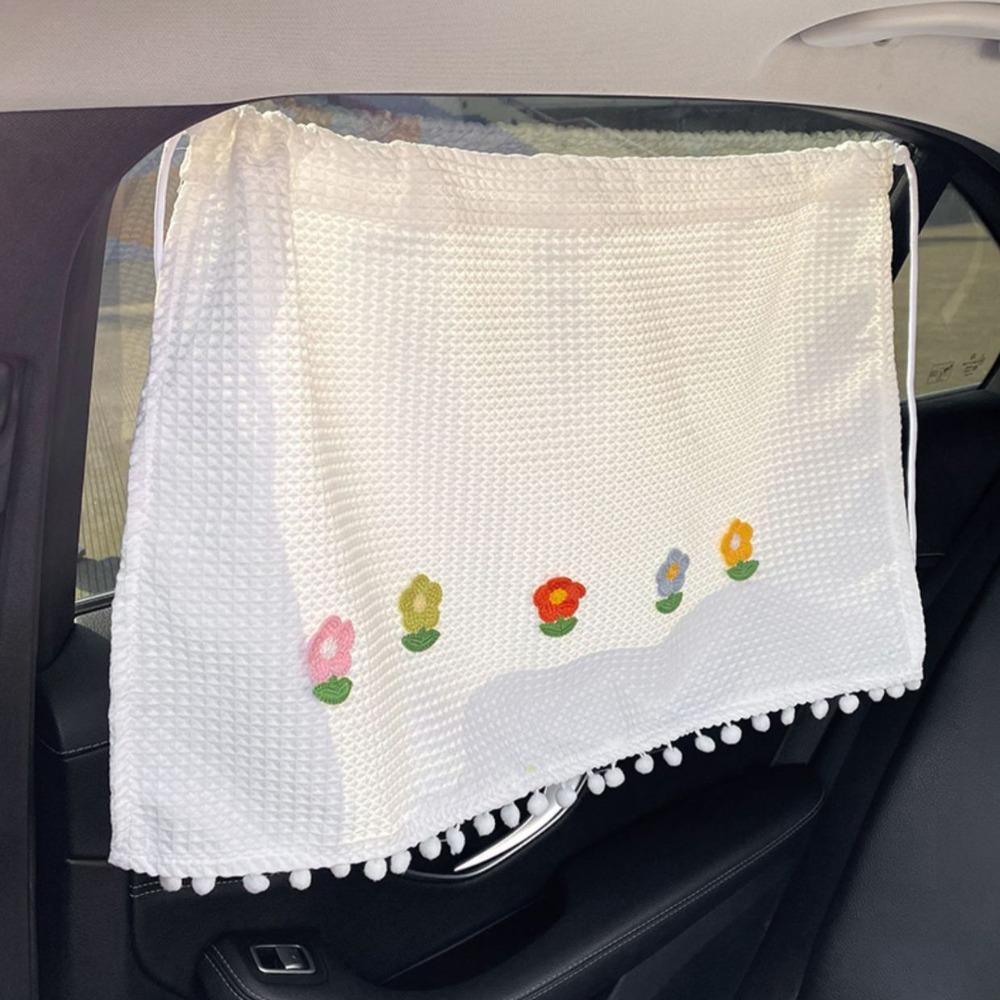 UV Protection Flower Car Blackout Curtain Car Curtain Car Bear Sliding Curtain Car Window
