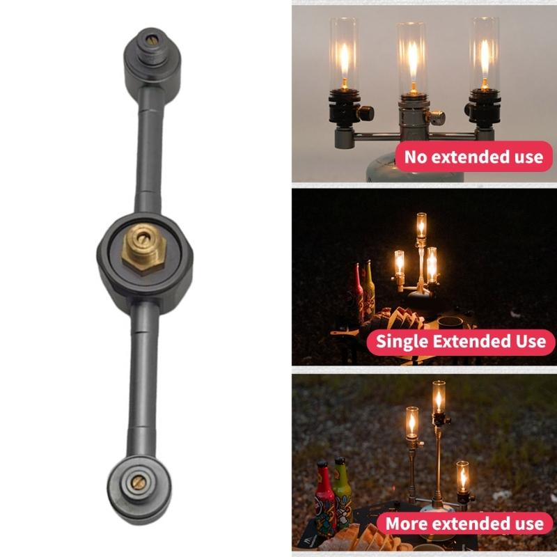 Aluminum Alloy Gas Tanks Stove Lamp Adapter One to Three Joint Light Weight Gas Tanks Connector Easy to Installation