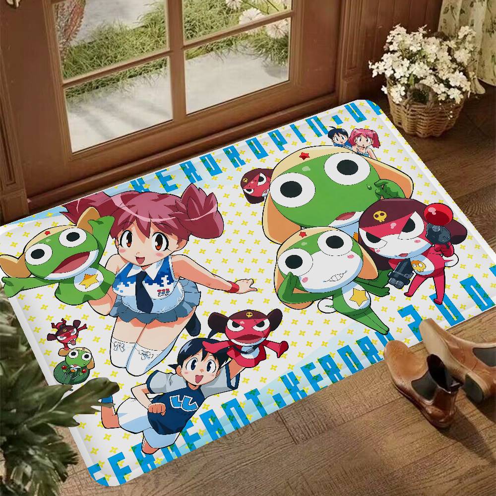Cartoon Funny Keroro Gunsou Frog Kitchen Mat Kids Room Bedroom Decoration Balcony Anti-Slip Doormat Living Room Alfombra