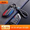 BAGI7 Car Sticker Car Key Case Cover Bag Accessories Holder Shell Keychain For Bmw F20 G20 G30 X1 X3 X4 X5 G05 X6 X7 G11 F15 F16 G01 G