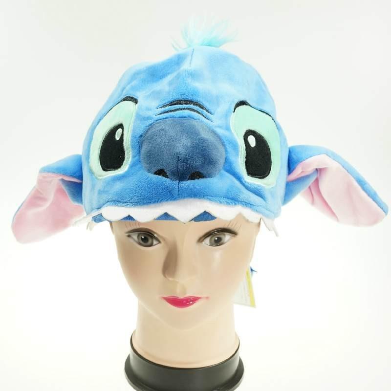 Chapéu Pelúcia Animal de Pelúcia Fofo Quente Proteção de Orelha Chapéu Para Crianças Stitch Pato Margarida