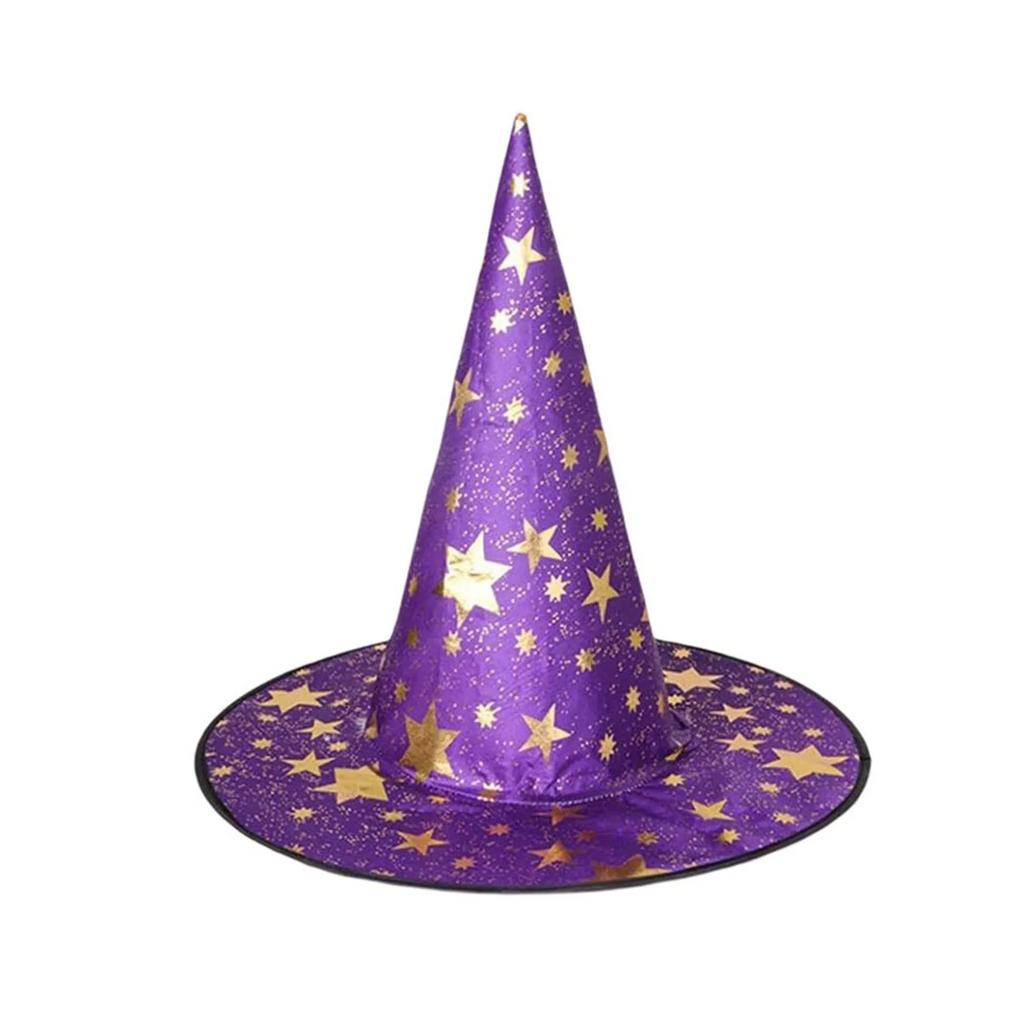 Halloween Witch Hat Wizard Hats for Adult and Kid Masquerade Party Carnival Costume Cosplay Props Dress Up Headdress