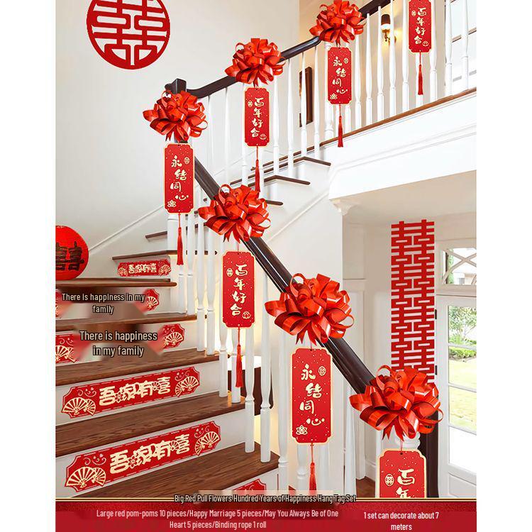 Wedding Handrail Decor: Stair & Balcony Floral Accents for Venue Styling