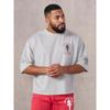 YoungLA x Gold's Herren Übergröße Baumwolle Kurzarm Jogger Fitness T-Shirt