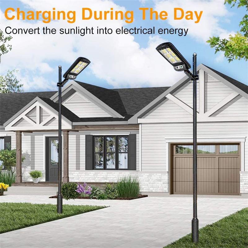 Solar Lamp Solar Street Lights Outdoor With 3 Lighting Modes Waterproof Motion Sensor Security Lamp for Garden Patio Path Yard