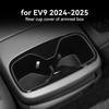1pcs For Kia EV9 2025-2025 Armrest Rear Water Cup Holder Storage Box Shock-Absorbing Cup Tray Organizer Car Interior Accessories