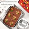 Leakproof Stainless Steel Food Containers Reusable Stackable Metal Lunch Box Lockable Clips Thickened Preservation Box Camping