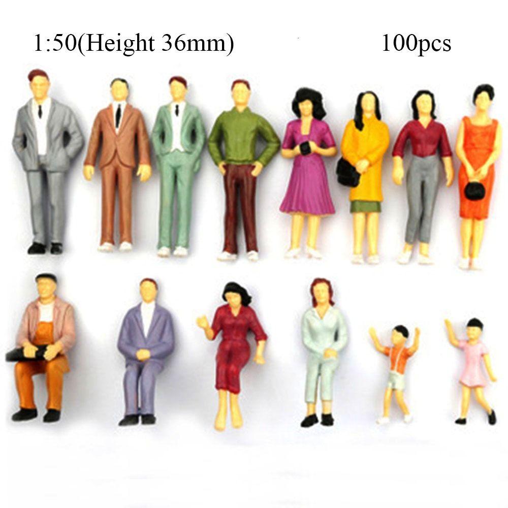 Scale Dollhouse Decorations People Figures Train Scenery Model Building Passengers DIY Character