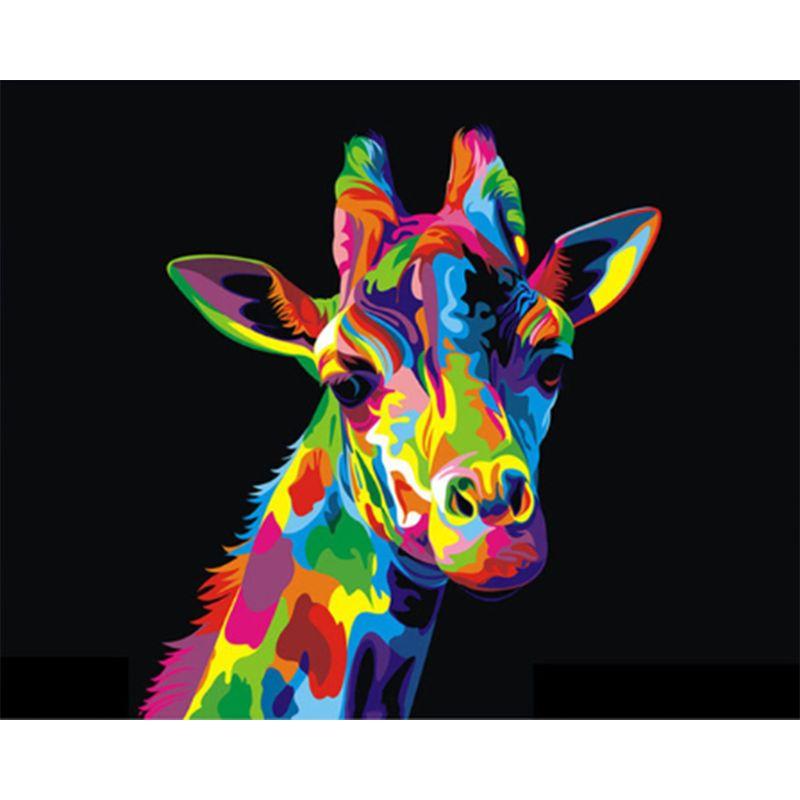 DIY Diamond Painting Monkey Animal Full Round Drill Diamond Embroidery  Cross Bear Dog Decoration Home 40x50cm