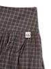 Eogeulliswedou Checkered Pumpkin Skirt Pants (Brown)