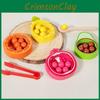 Wooden Kids Color Sorting Toy With Fruit Bead Clips For Early Education And Fine Motor Skills Development