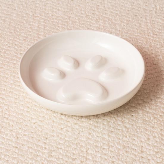 Yousheng Ceramic Slow Feeder Bowl, Slow Feeding Dog Bowl, Prevents Choking And Vomiting, Pet Food Dish for Cats