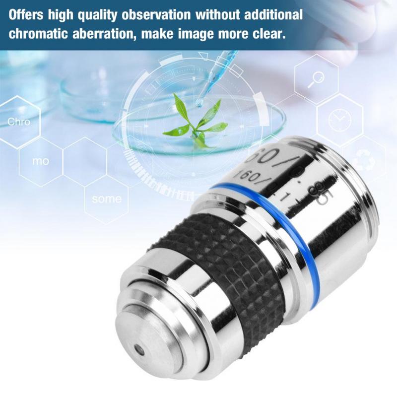Maxmartt 60X 185 Biological Microscope Achromatic Objectives Lens 160//0.17