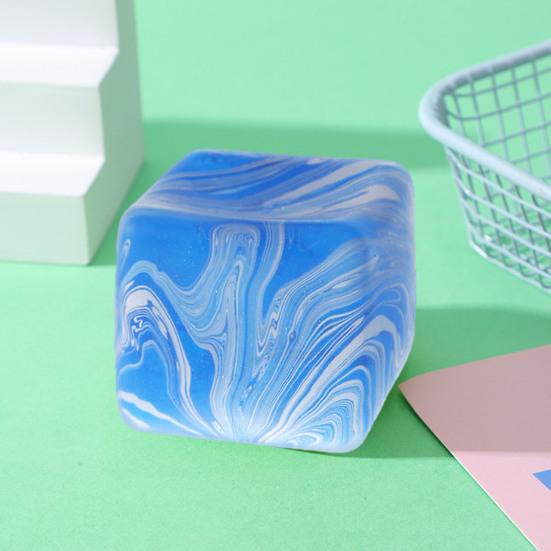 Flow Pattern Cube Squeeze Toy Anxiety Relief Stress Ball Sensory Toy Decompression Stress
