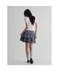 8seconds Frill Check Mini Skirt Navy