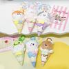 Ice Animal Colorful Cream Plush Keychain Featuring Adorable Fox Rabbit Otter Cat And Bear