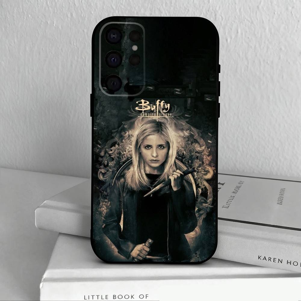 B-Buffy the V-Vampire Slayer   Phone Case For Samsung S25,S24,S21,S22,S23,S30,Ultra,S20,Plus,Others Soft Black Cover