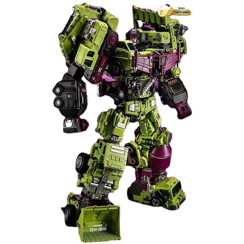 Jinbao GT Hercules Green Transforming Toy Scavenger: Six-Combiner Construction Vehicle Accessory Pack.