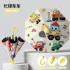 Parapluie sifflet Pluie Soleil avec Pochette de Rangement Parapluie à Manche Longue Nouveau Parapluie Enfant pour le Voyage
