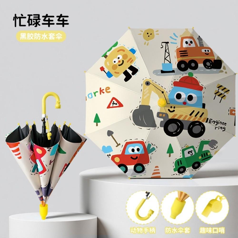 Parapluie sifflet Pluie Soleil avec Pochette de Rangement Parapluie à Manche Longue Nouveau Parapluie Enfant pour le Voyage