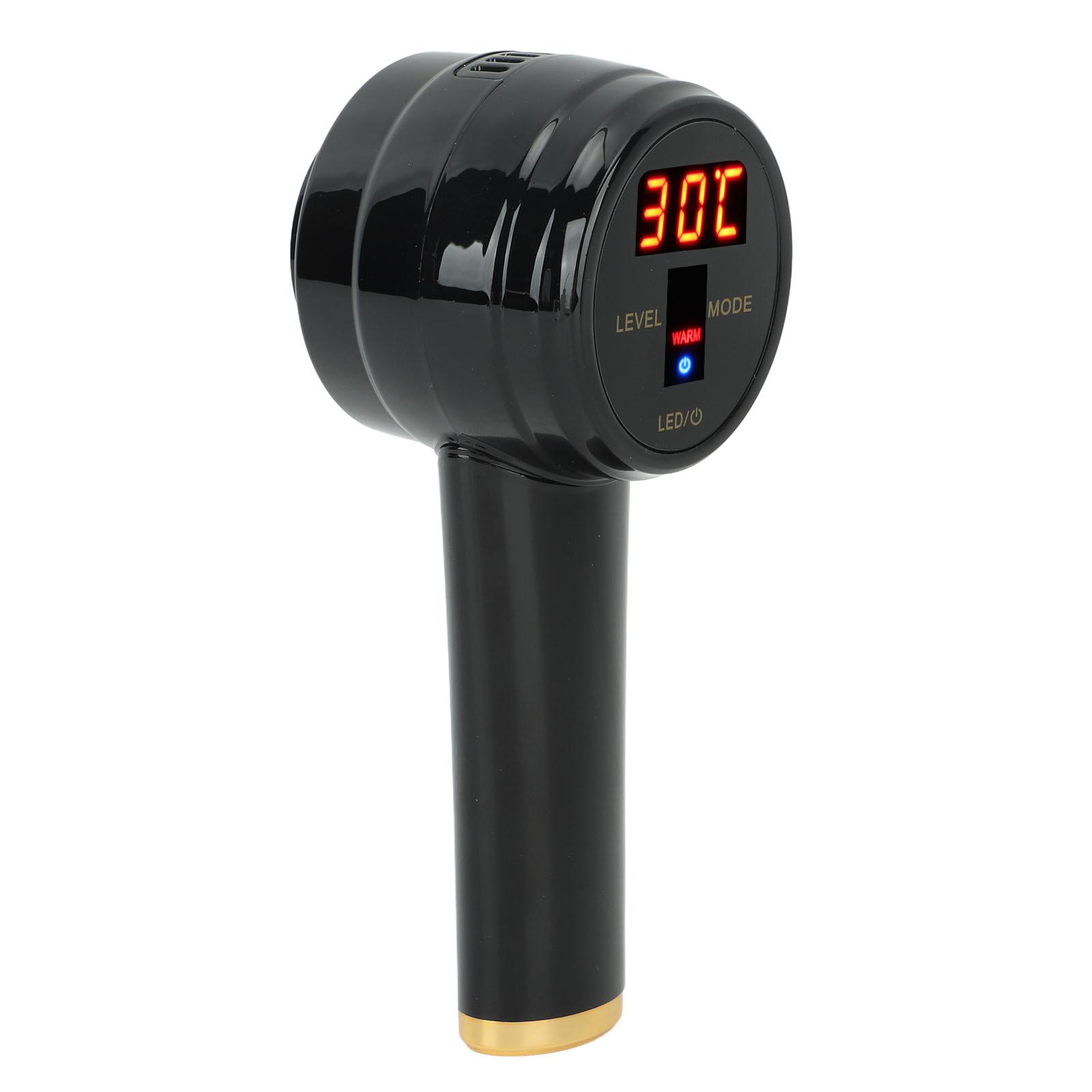 

Горячий холодный молоток 3 светодиодный косметический инструмент вибрационный аппарат для омоложения кожи черный