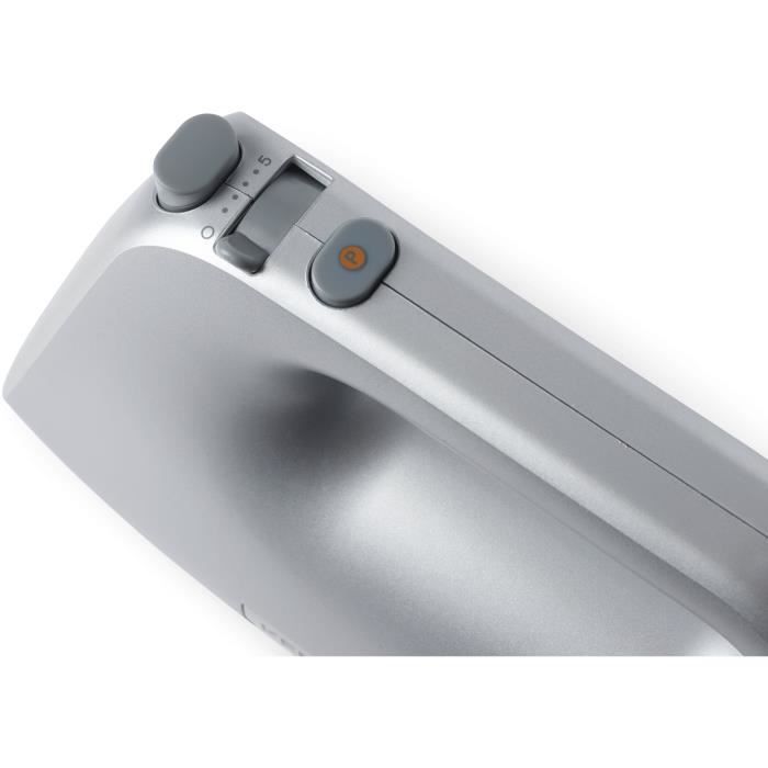 KENWOOD HMP30.A0SI Batteur à main 450W 5 vitesses + Turbo - fouet - pétrin - corps plastique silver