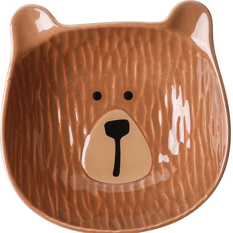 Korean Style Ceramic Household Tableware,Cute Rabbit Dish,Dim Sum Dish,Rice Bowl,Fruit Bowl,Salad Flavor Dish,Specialty Plates