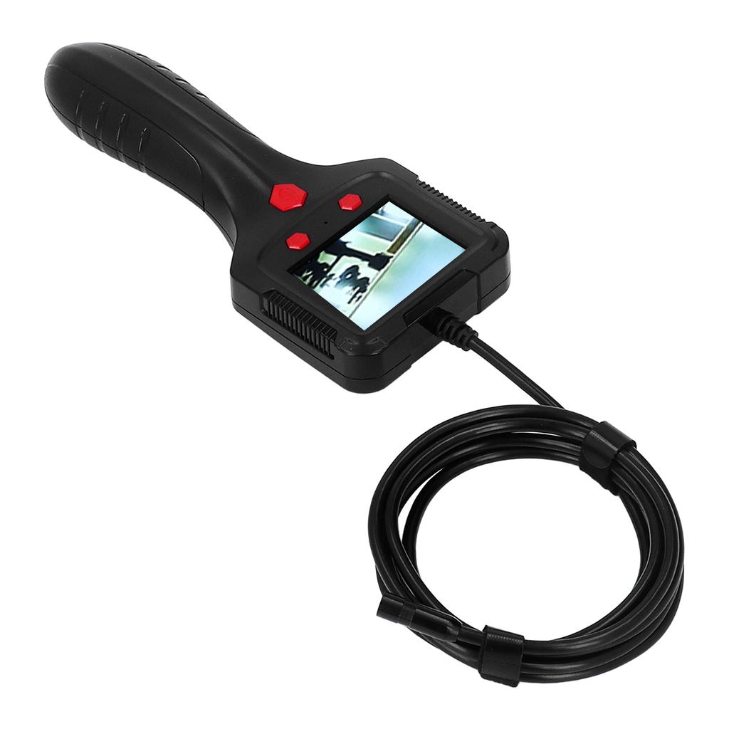 Handheld Endoscope 2.4in HD IPS LCD Screen Waterproof Lens Flexible Cable Portable Pipe Inspection Camera with Light 5V
