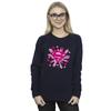 DC Comics Womens/Ladies Superman Pink Hearts And Stars Logo Sweatshirt