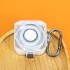 Clear Flexible Case with Carabiner Protector Cover for Rings Charger Shell Dustproof Charging Case Cover
