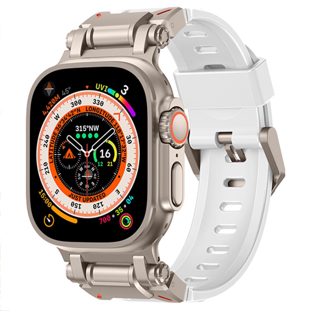 Compatible Silicone Explorer Band for Apple Watch Series 8, 9, and Ultra Models