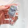 Laser Transparent Acrylic Strap for Apple Watch Band 42mm 46 41 38 45 44 49 40mm Women Bracelet for iWatch Series 10 9 8 7 6 5