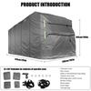 RV Protective Cover for Winter Snow Portable Motorhome Caravan Tarp Car Cover Foldable Protection Sunshade Trailer Tarpaulin