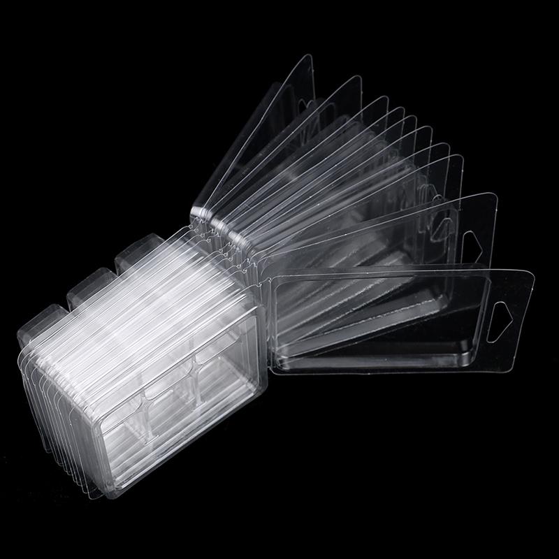 10Packs Wax Melt Molds Clear Wax Clamshells Wickless Wax Melt Candles Boxes