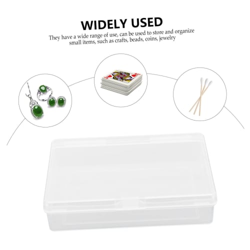 Toyvian 6-Piece Card Storage Box, Game Card Box, Game Card Case, Playing Card Container, Cardboard Storage Cube, Storage Container, Card Holder, PP Tr