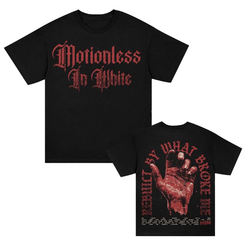 New!! Motionless in White Band  Rebuilt By  T-T-Shirt Reprint L
