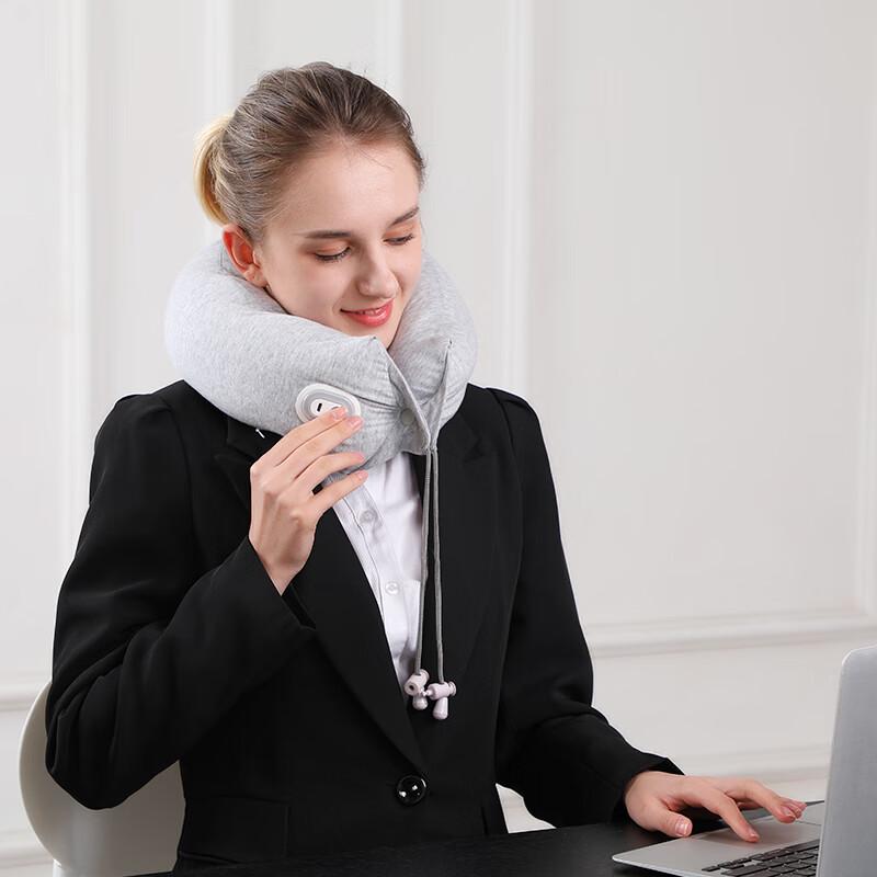 Hezheng USB Rechargeable Multi-mode Travel Massage Pillow