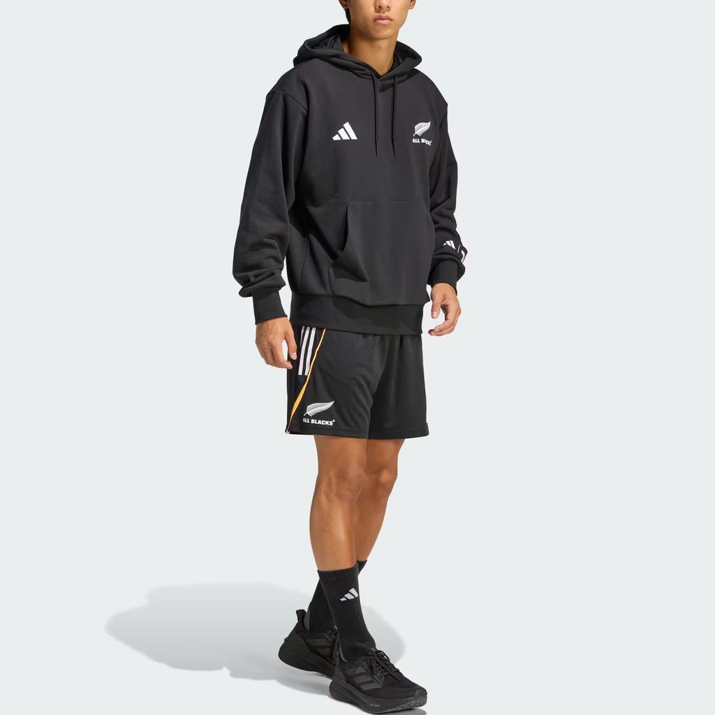 Adidas X Marvel Collaboration Rugby All Blacks Pullover Hoodie Men Hoodies JY3452