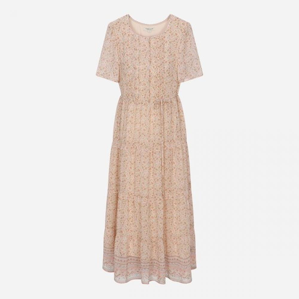 Thursday Island Women Border Mix Square Neck Dress T264mop281w pink (PK)/S