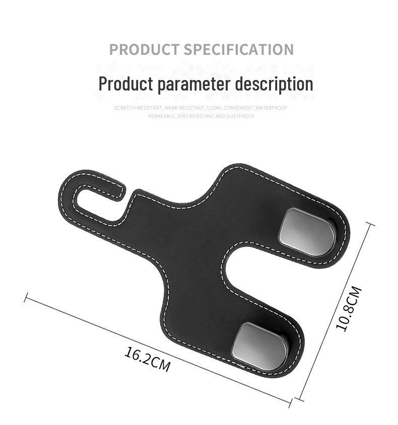 Multifunktionaler Auto-Kopfstützenhaken & Handyhalter mit Müllbeutelhalter
