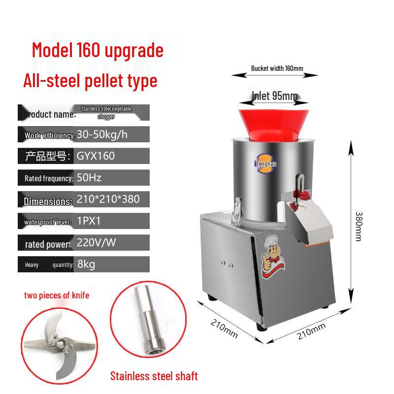 Tenghao Electric Vegetable and Meat Chopper, Multifunctional Canteen Mincer and Cutter
