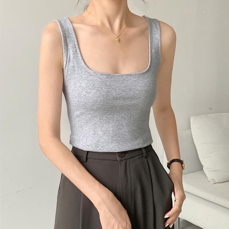 230g Pure Cotton Sexy Sports Vest for Women In Summer Inner Wear New Yoga Outside Wear Suspenders Tight Nightclub Women's Clothing